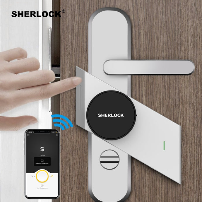 Sherlock S2 Smart Door Lock Home Keyless Lock Fingerprint + Password Work Electronic Lock Wireless App Phone Bluetooth Control